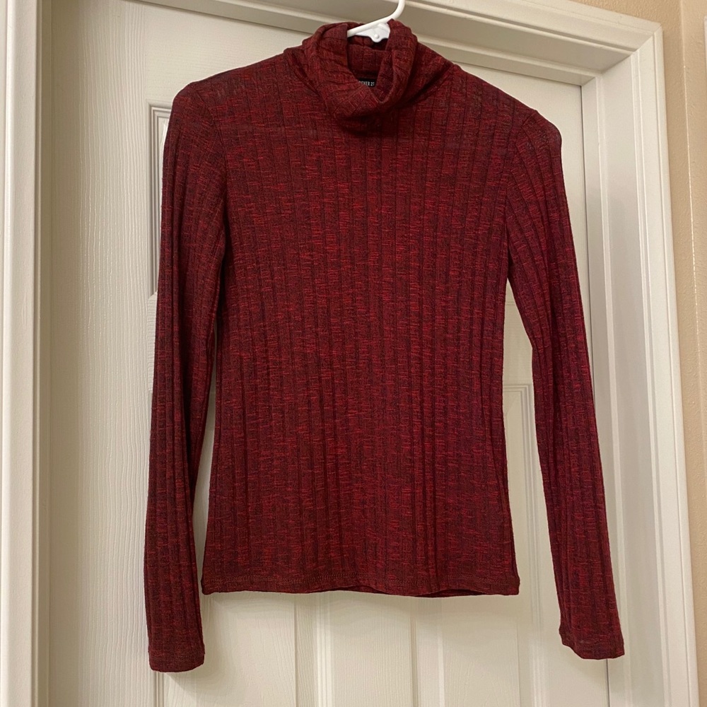 2/$15 F21 Red Turtleneck Sweater